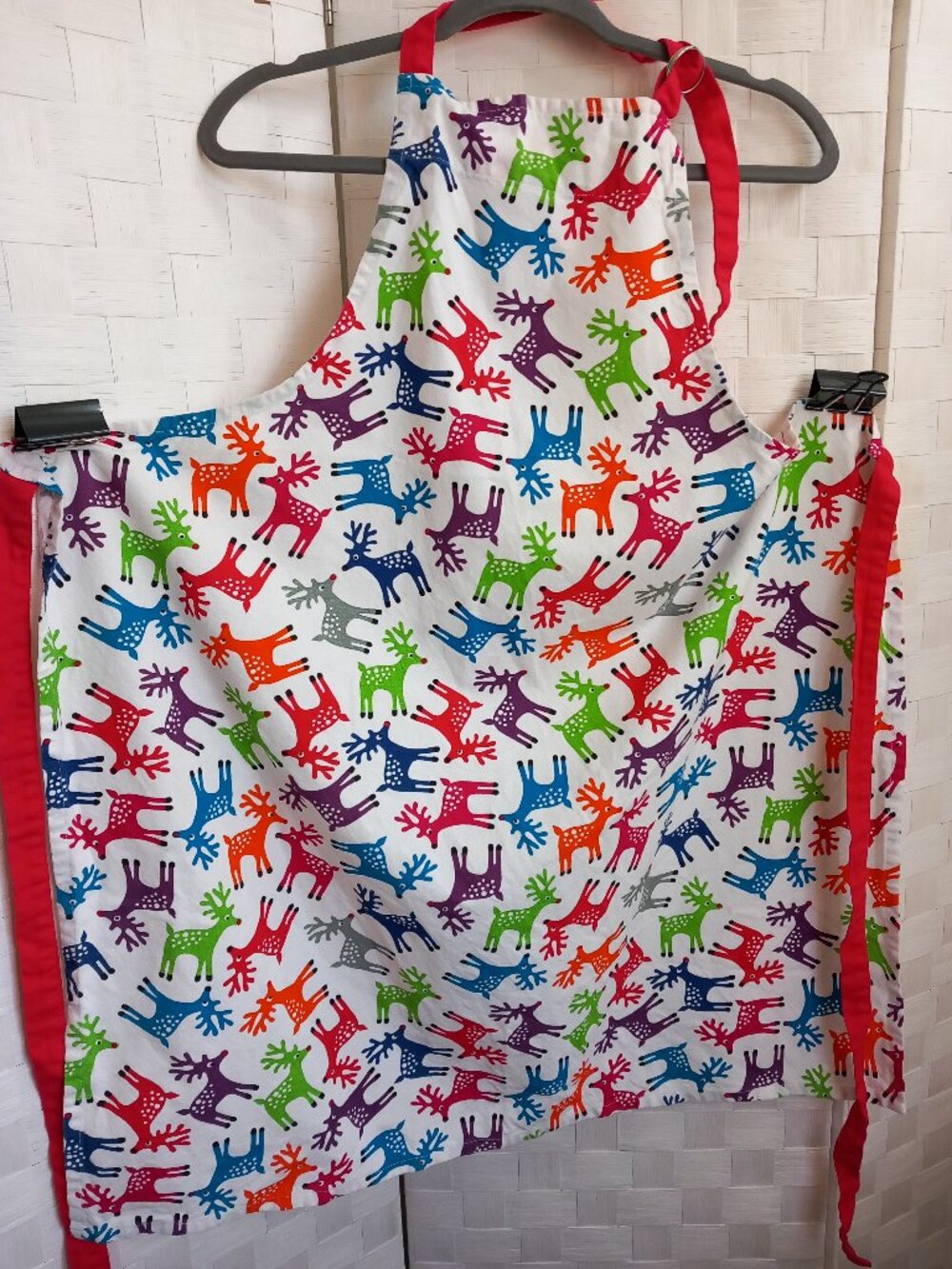 Colorful Reindeer Apron